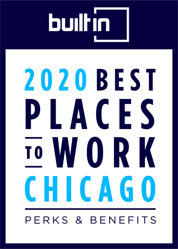 Built In 2020 Best Places to Work Chicago Badge - Perks & Benefits