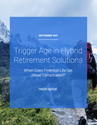 Trigger age in hybrid retirement solutions